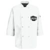Eight Pearl Button Chef Coat with Thermometer Pocket Thumbnail