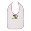 Infant Contrast Trim Premium Jersey Bib Thumbnail