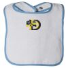 Infant Contrast Trim Terry Bib Thumbnail