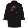 Ten Pearl Button Black Chef Coat Thumbnail