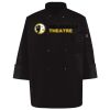 Ten Pearl Button Black Chef Coat Thumbnail