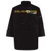 Ten Pearl Button Black Chef Coat Thumbnail