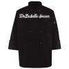 Ten Pearl Button Black Chef Coat Thumbnail