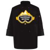 Ten Pearl Button Black Chef Coat Thumbnail