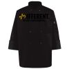 Ten Pearl Button Black Chef Coat Thumbnail