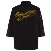 Ten Pearl Button Black Chef Coat Thumbnail