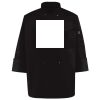 Ten Pearl Button Black Chef Coat Thumbnail