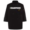 Ten Pearl Button Black Chef Coat Thumbnail