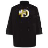 Ten Pearl Button Black Chef Coat Thumbnail