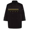 Ten Pearl Button Black Chef Coat Thumbnail