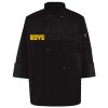 Ten Pearl Button Black Chef Coat Thumbnail