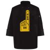 Ten Pearl Button Black Chef Coat Thumbnail