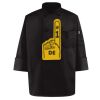 Black Knot Button Chef Coat Thumbnail